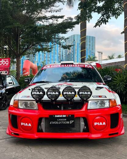 MITSUBISHI LANCER EVOLUTION PIAA 輔助燈實裝案例 C018
